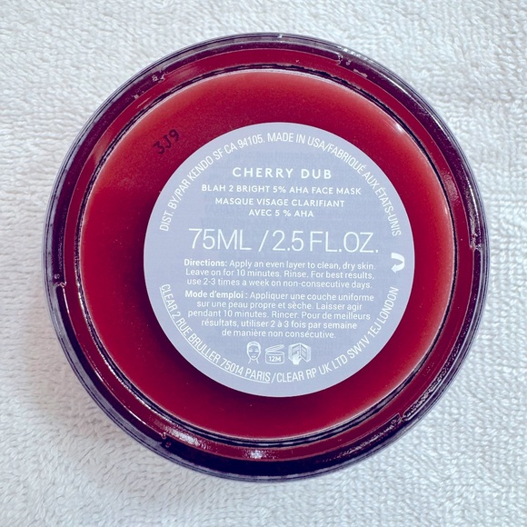Fenty Skin CHERRY DUB BLAH 2 BRIGHT 5% AHA FACE MASK 75ml BRAND NEW/SEALED - Picture 8 of 10